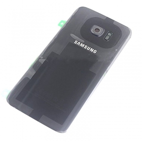 Samsung G935F Galaxy S7 Edge tampa traseira da bateria (preto) (usado grade A, original)