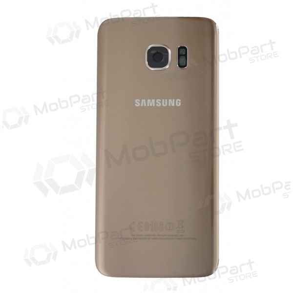 Samsung G935F Galaxy S7 Edge tampa traseira da bateria (dourado) (usado grade B Platinum, original)