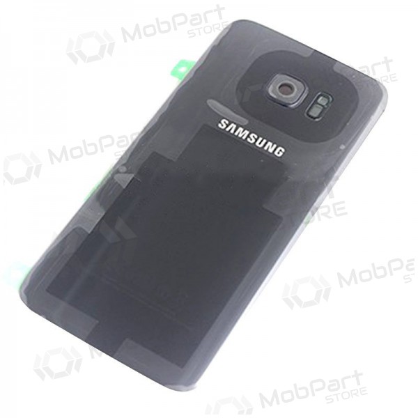 Samsung G935F Galaxy S7 Edge tampa traseira da bateria (preto) (usado grade A, original)