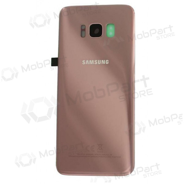 Samsung G950F Galaxy S8 tampa traseira da bateria rosa (Rose Pink) (usado grade C, original)
