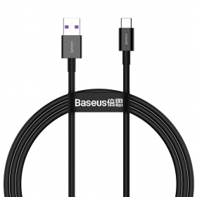 USB cabo Baseus Superior iš USB į Type-C 66W 2.0m preto CATYS-A01