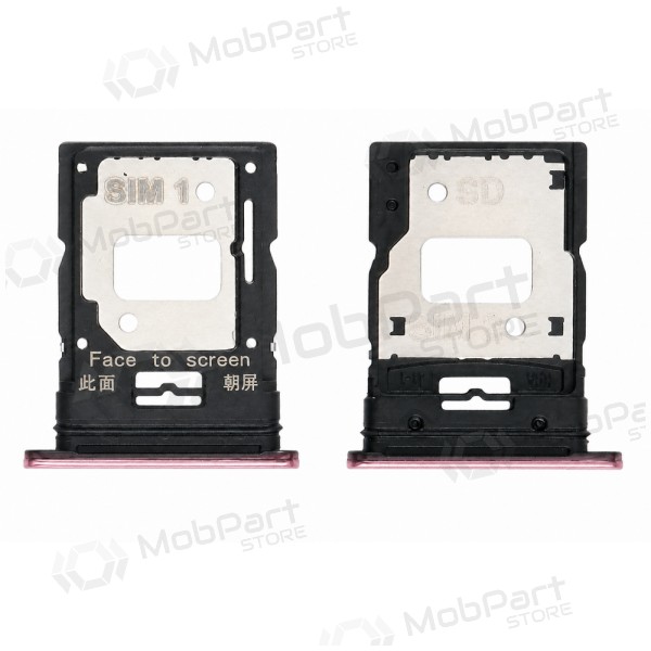 Suporte de cartão SIM Xiaomi Mi 11 Lite 4G / 5G / 5G NE 2021 (rosa)