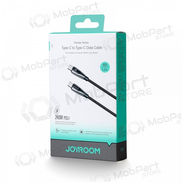 USB cabo Joyroom SA31-CC5 USB-C to USB-C 240W 1.2m preto