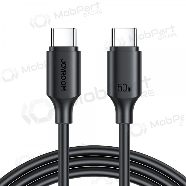 USB cabo Joyroom S-CC060A9 Type-C to Type-C 60W 1.0m preto