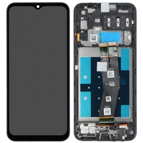 Samsung Galaxy A14 ekranas (preto) (com moldura) (original)