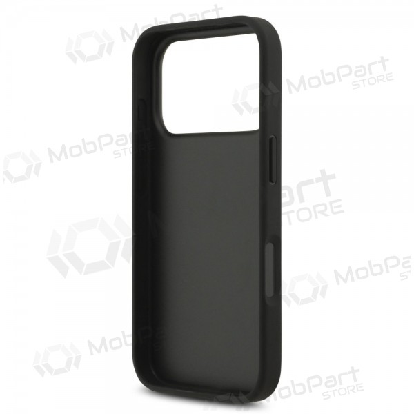 Capa para Apple iPhone 17 Pro -Guess PU 4G Metal Logo Strap- (preto)
