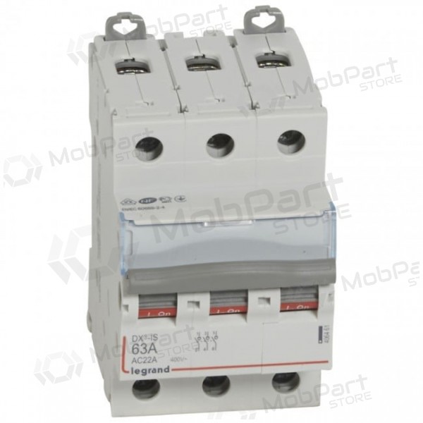 Automatinis jungiklis MCB RX3 Legrand 419239 (40A, 3P, 400V, 6kA)
