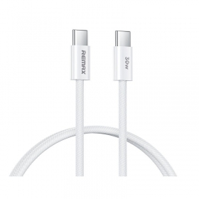 USB cabo Remax RC-C010 USB-C to USB-C 30W 1.0m branco