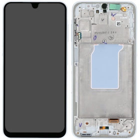 Samsung Galaxy A26 5G ecrã (branco) (com moldura) (original)