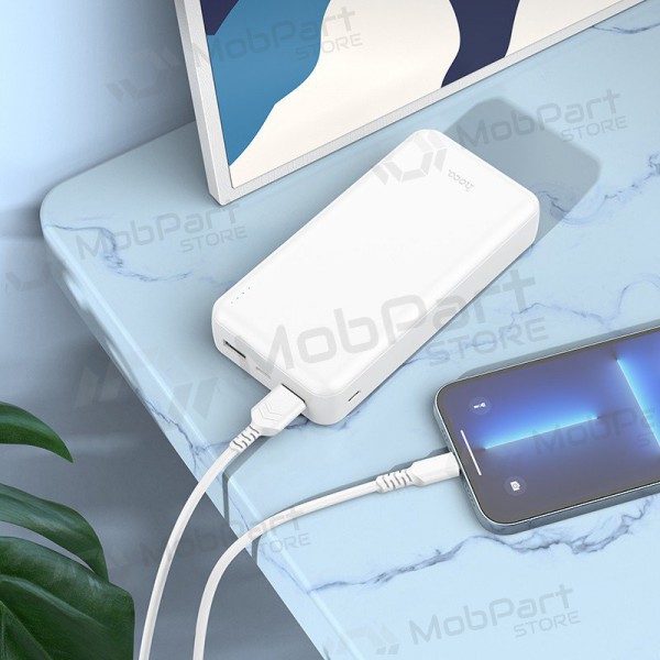Bateria externa Power Bank Hoco J100A 2xUSB-A 20000mAh branco Bateria externa Power Bank Hoco J100A 2xUSB-A 20000mAh branco