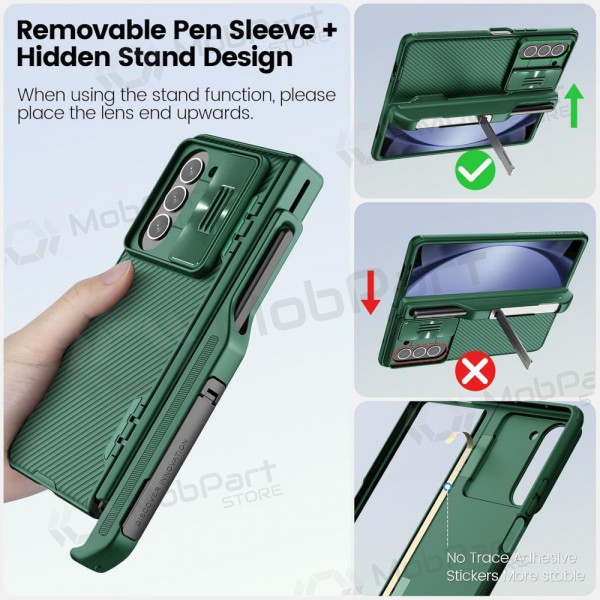 Capa para Samsung Galaxy Z Fold4 - Nillkin CamShield Pro (verde)
