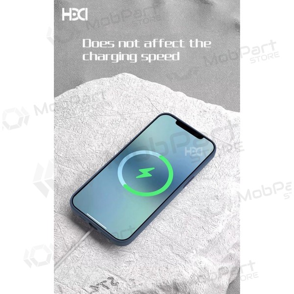 Capa HDD Silicone MagSafe Case Samsung S918 S23 Ultra 5G azul escuro