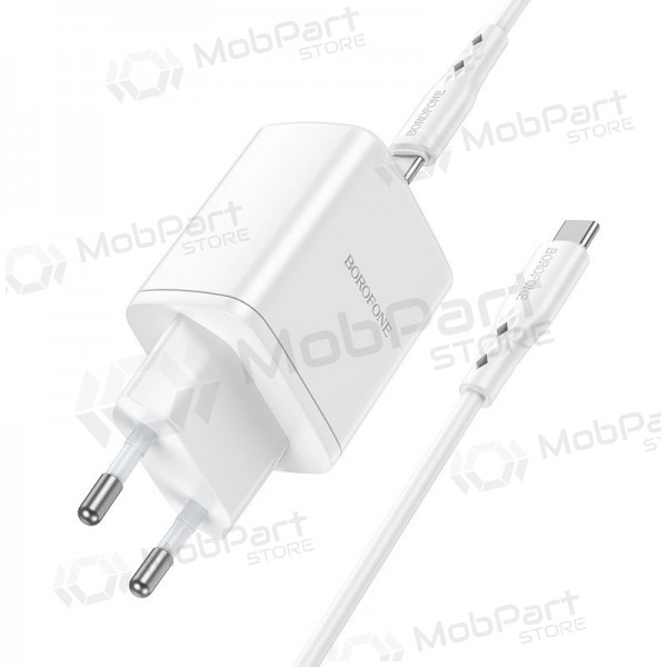 Carregador buitinis Borofone BN9 2xType-C 35W + Type-C branco