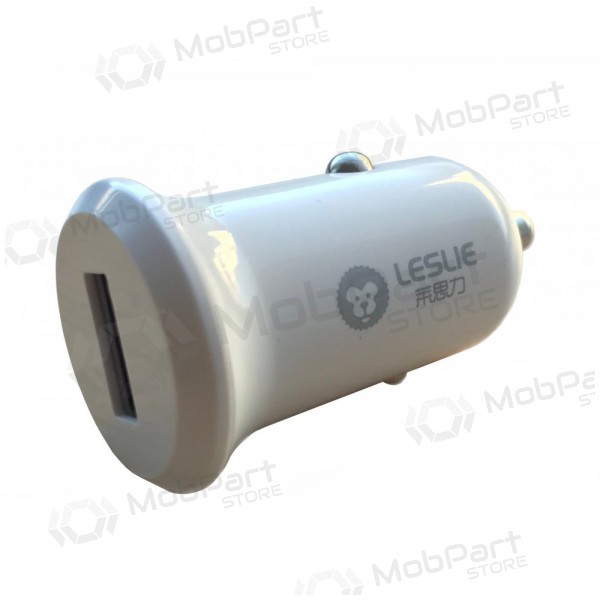 Carregador automobilinis Leslie C50 USB 5A (branco)