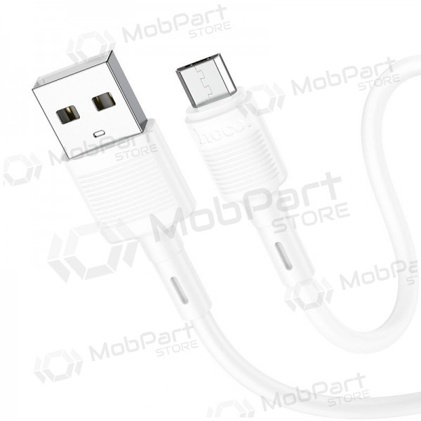 Cabo Micro USB Hoco X83 USB-A para Micro USB 1 m branco