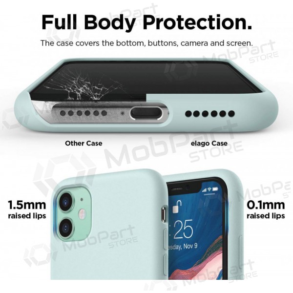 Capa para Apple iPhone 14 - Liquid Silicone (menta)