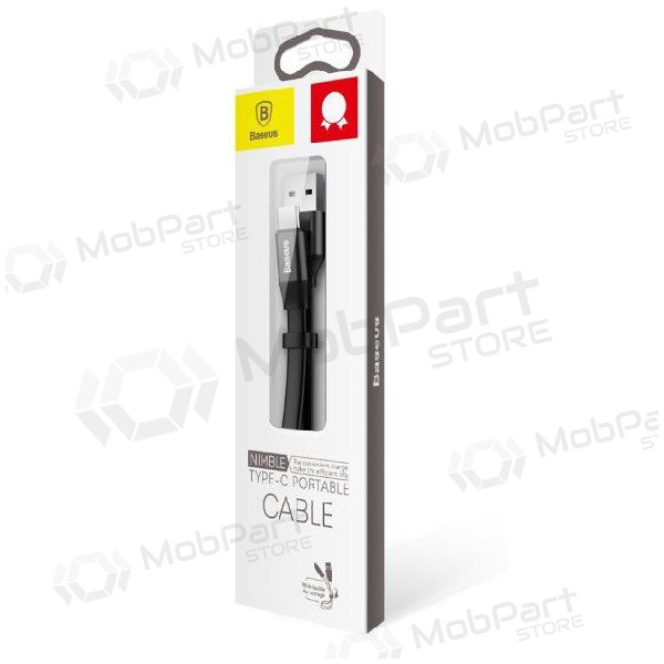 USB cabo Baseus type-C 0.23m (2A) (preto)