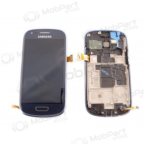 Samsung I8190 Galaxy S3 mini ecrã (azul) (com moldura) (usado grade A, original)