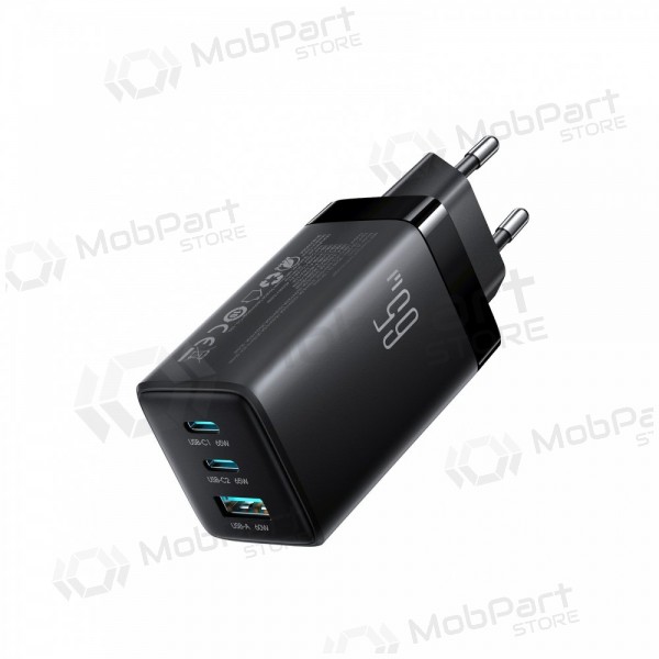 Carregador de telefone Hoco N66 35 W GaN USB-C + USB-A com cabo Lightning 1 m branco
