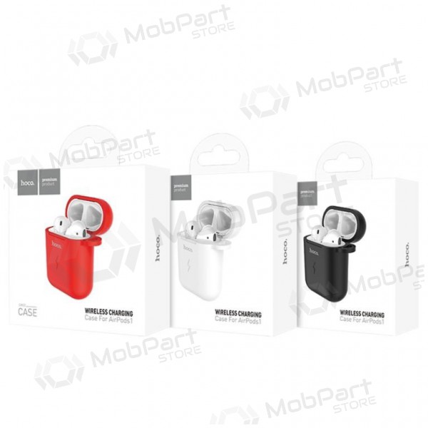 Sem fio carregador HOCO CW22 Airpods (vermelho)
