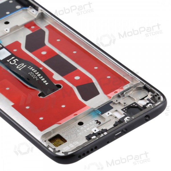 Huawei P40 Lite ecrã (preto) (com moldura) (usado grade A, original)