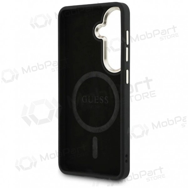 Capa Samsung Galaxy S26 - Guess PU Leather 4G Gold Frame Magnetic (castanho)