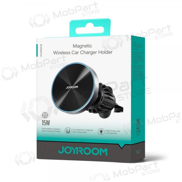 Suporte de telefone para carro com carregamento sem fio Joyroom JR-ZS240 Pro MagSafe 15 W para grelha de ventilação