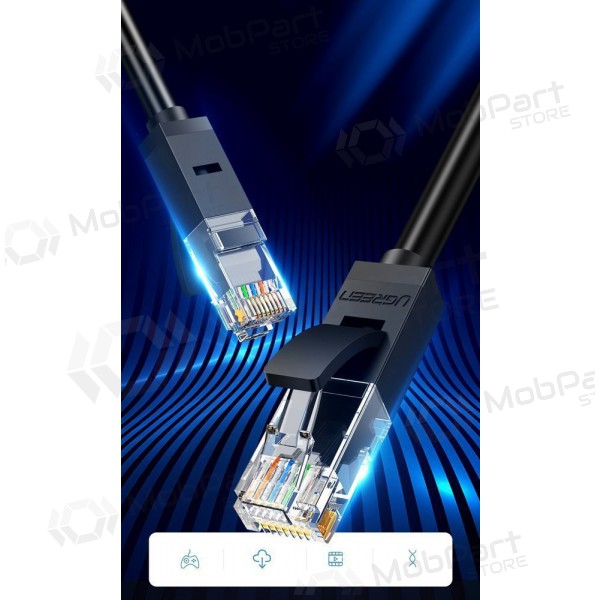 Cabo Ugreen RJ45 Cat 6 UTP 1000Mbps 2.0m (preto)