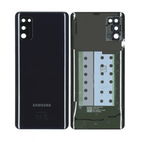 Samsung A415 Galaxy A41 2020 tampa traseira da bateria (preto) (usado grade B, original)