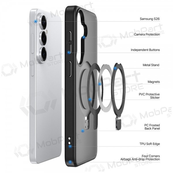 Capa Samsung Galaxy S26 Ultra - Dux Ducis Yind Magnetic Stand (preta)