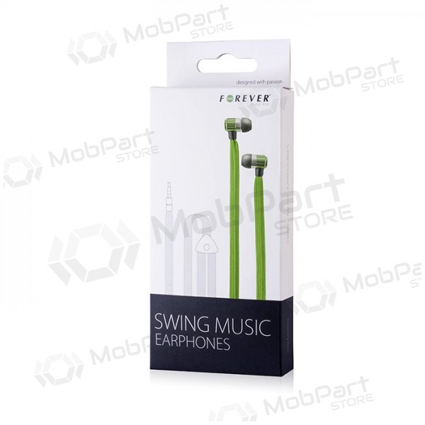 Auscultadores Forever Swing Music 3,5mm (verde)