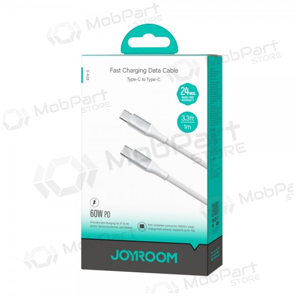 USB cabo Joyroom S-A28 USB-C to USB-C 60W 1.0m branco