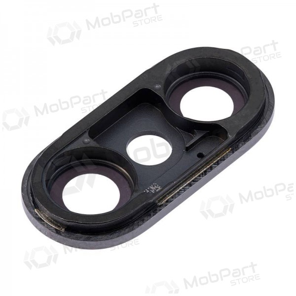 Apple iPhone X lente vidro da câmera (preto) (com moldura)
