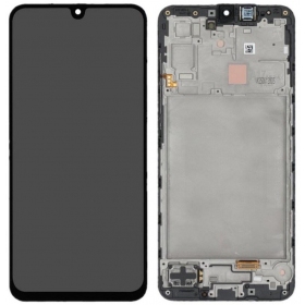 Tela Samsung Galaxy A17 4G (preta) (com moldura) (original)