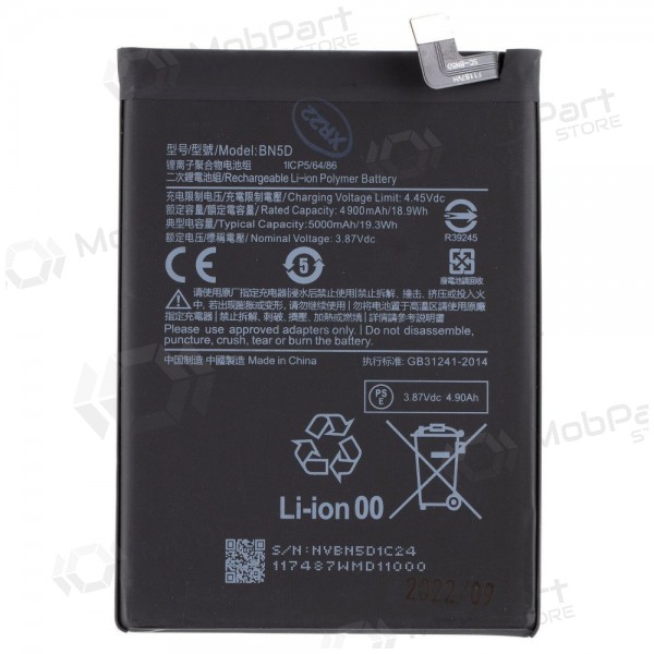 Xiaomi Redmi Note 11, Redmi Note 11S bateria, akumuliatorius (BN5D) Xiaomi Redmi Note 11, Redmi Note 11S bateria, akumuliatorius (BN5D)