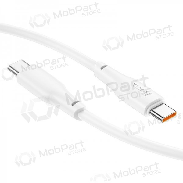 Cabo USB-C Hoco X93 USB-C para USB-C 1 m 100 W branco