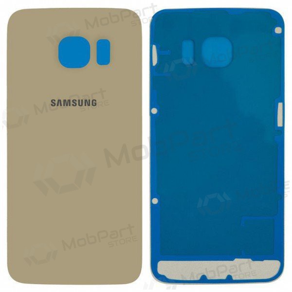Samsung G925F Galaxy S6 Edge tampa traseira da bateria (dourado) (usado grade A, original)