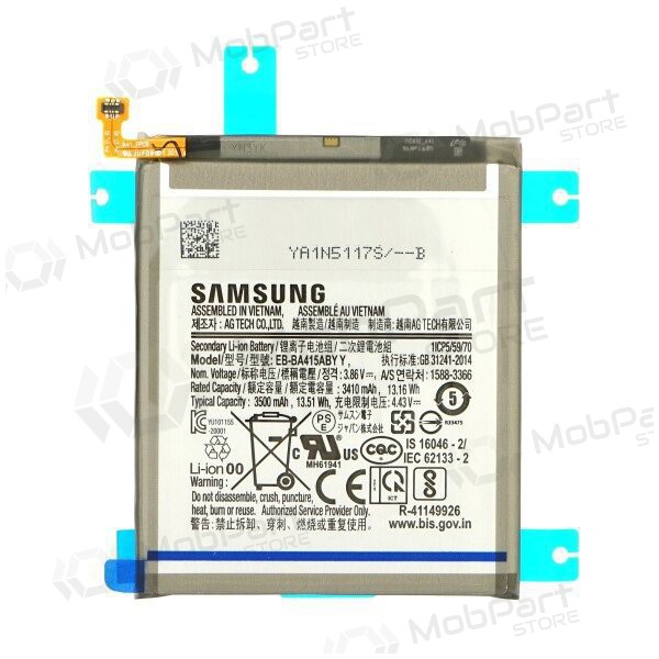Samsung Galaxy A41 bateria, akumuliatorius (original) Samsung Galaxy A41 bateria, akumuliatorius (original)