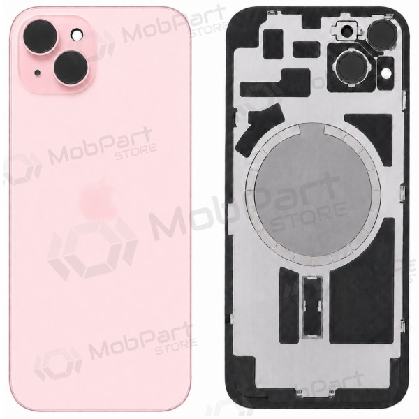 Tampa traseira para Apple iPhone 15 (rosa) (Premium)