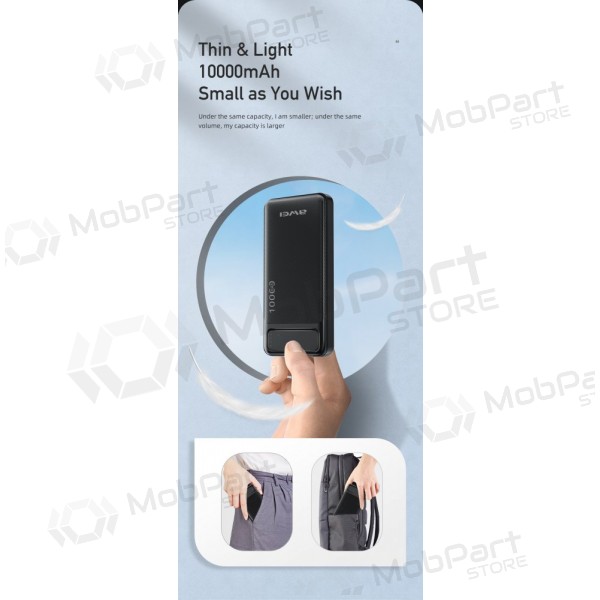 Bateria externa Power Bank Awei P5K 5V/2.1A 10000mAh preto