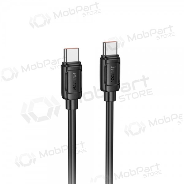 Cabo USB-C Hoco X115 USB-C para USB-C 1 m 240 W preto
