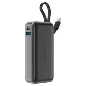 Bateria externa Power Bank Acefast M7-10000 PD30W With Cable 10000mAh preto