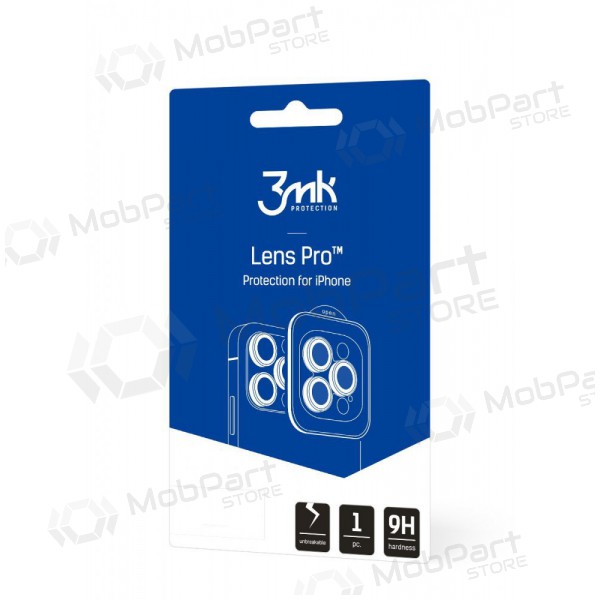 Vidro temperado de proteção para câmara Apple iPhone 14 Pro / 14 Pro Max - 3MK Lens Pro (prateado)