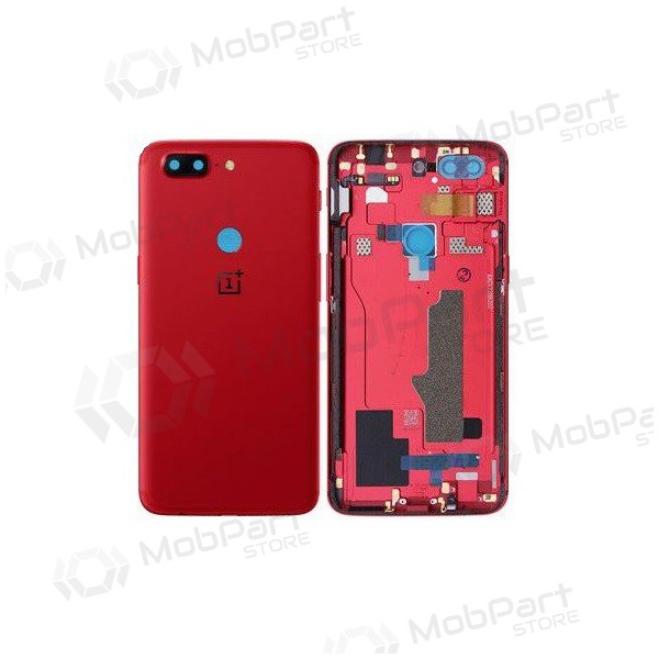 OnePlus 5T tampa traseira da bateria vermelho (Lava Red) (usado grade B, original)