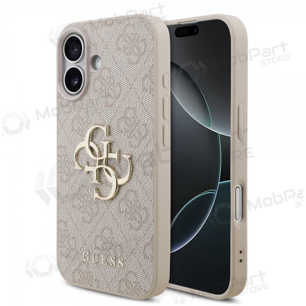 Capa para Apple iPhone 17 - Guess PU 4G Metal Logo (rosa)
