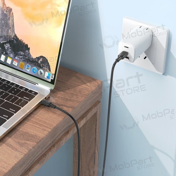 USB cabo Borofone BX113 60W USB-C to USB-C 2.0m preto