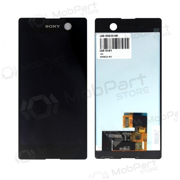 Sony E5603 Xperia M5 / E5606 / E5633 / E5653 / E5663 ecrã (preto) - Premium