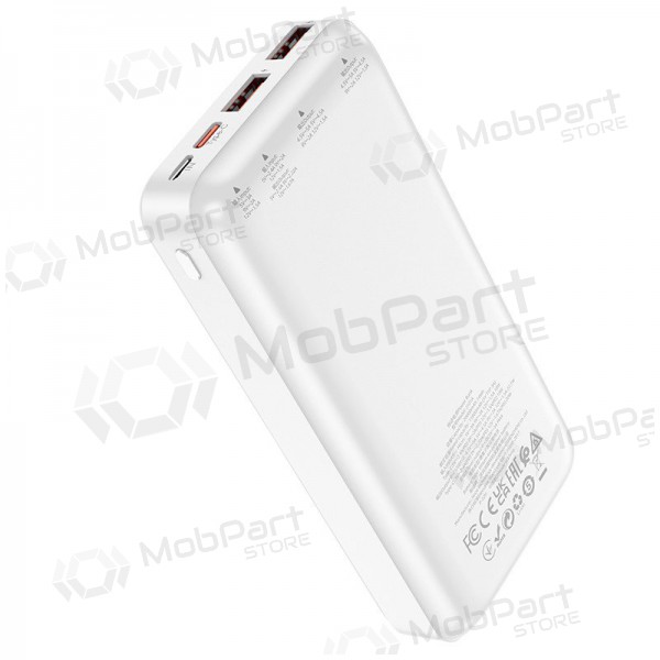 Bateria externa Power Bank Hoco J101A PD 20W+Quick Charge 3.0 22.5W 20000mAh branco