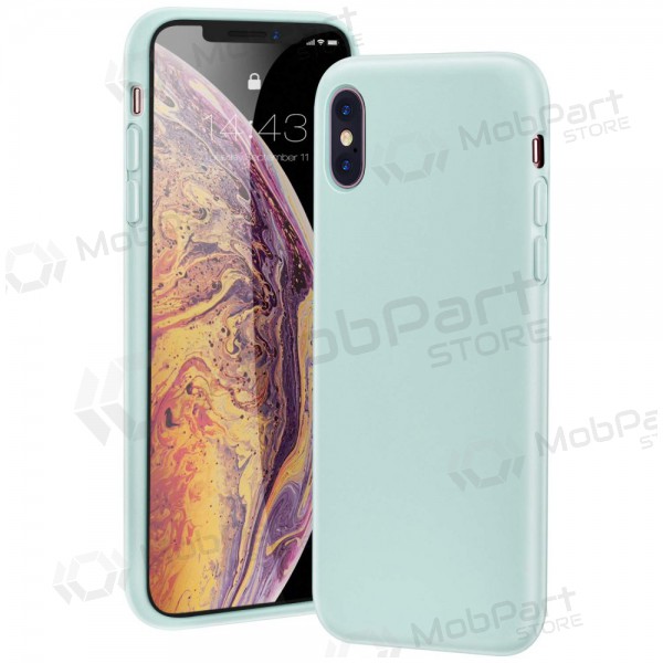 Capa Apple iPhone 12 - Liquid Silicone - 1.5mm (mint)