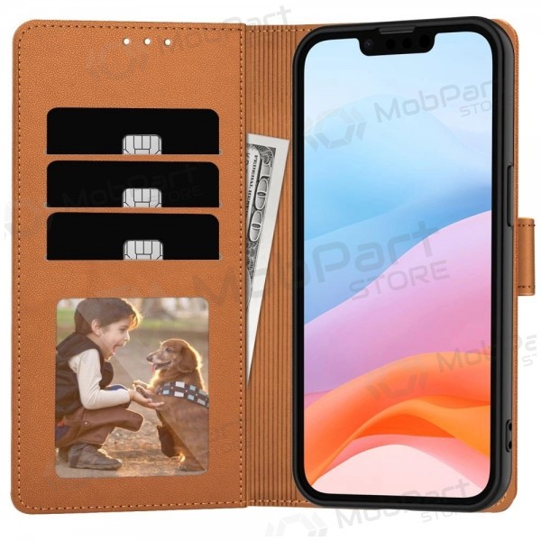 Capa Xiaomi Redmi 15C, Poco C85 - Fancy Wallet (castanho)